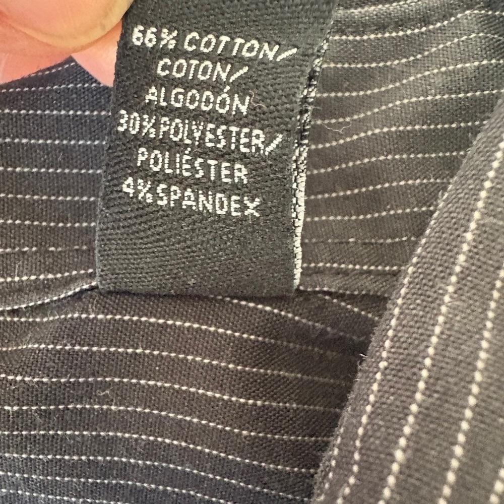 Van Heusen Shirts Mens Long Sleeve Button Down Striped Grey XL 2 pack - Picture 7 of 13